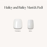 Pearly Glazed White Mani & Pedi Bundles