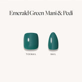 Emerald Green Mani & Pedi