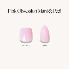 Glossy Blush Pink Mani & Pedi Bundles