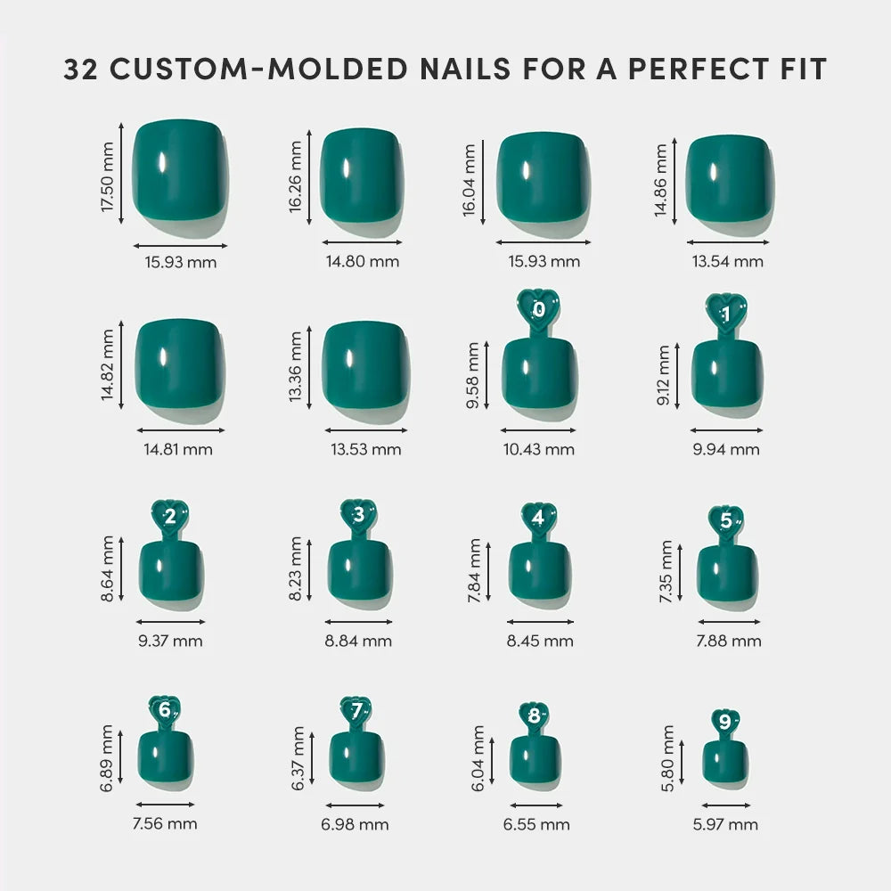 Emerald Green Toenail