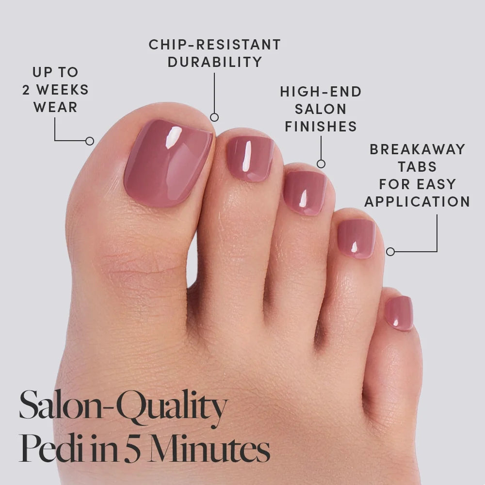 Fall Mauve Toenail