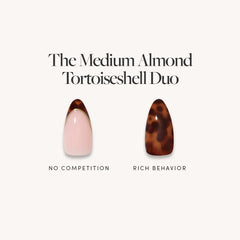 The Medium Almond Tortoiseshell Duo