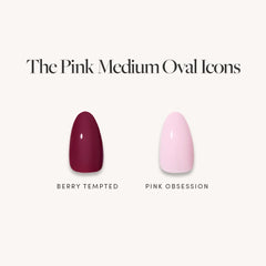 The Pink Medium Oval Icons
