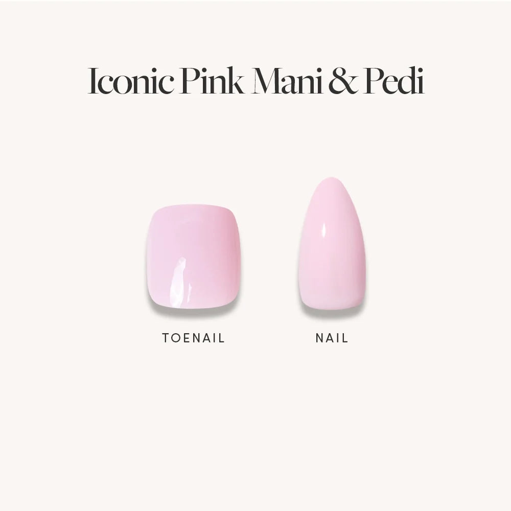 Glossy Blush Pink Mani & Pedi Bundles