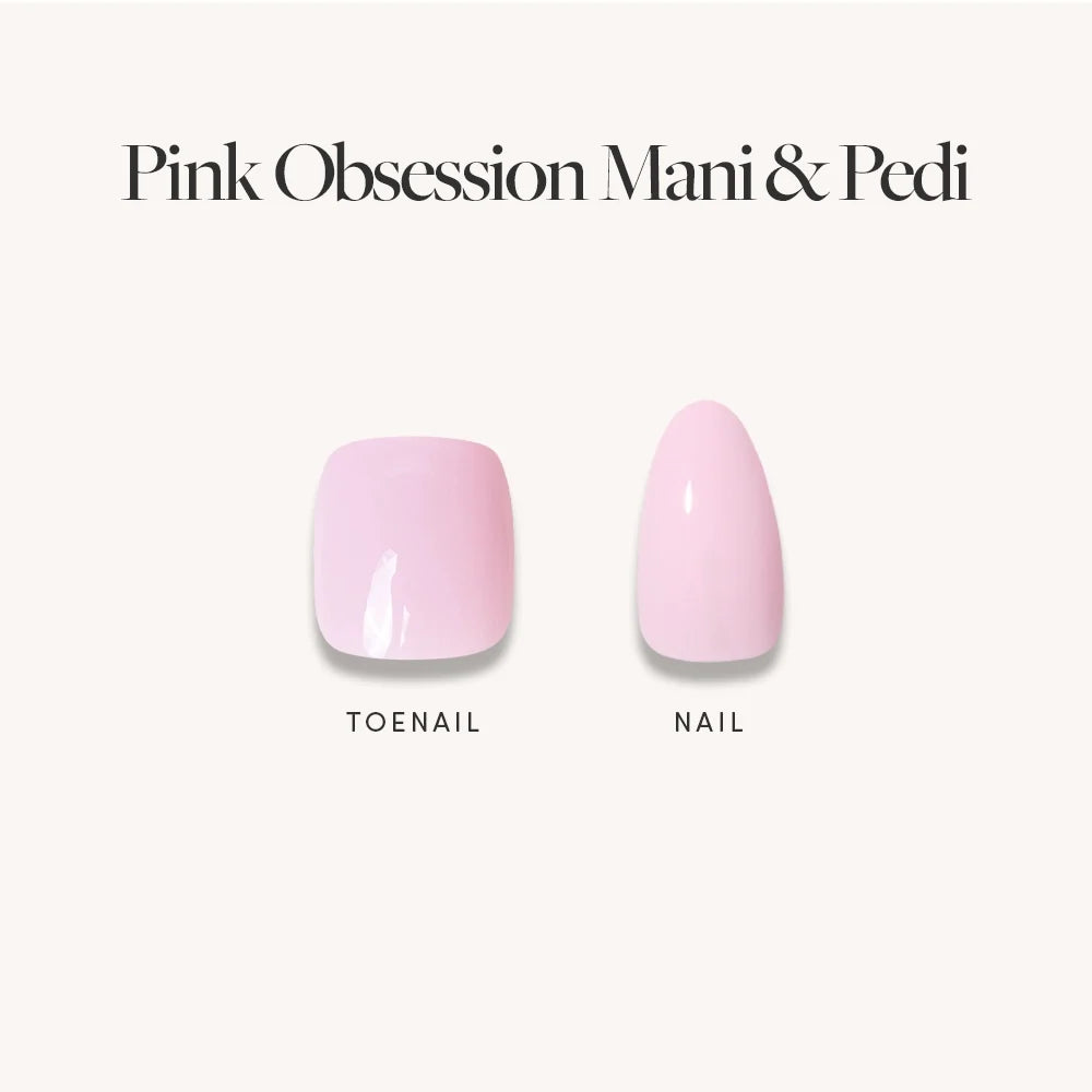 Glossy Blush Pink Mani & Pedi Bundles