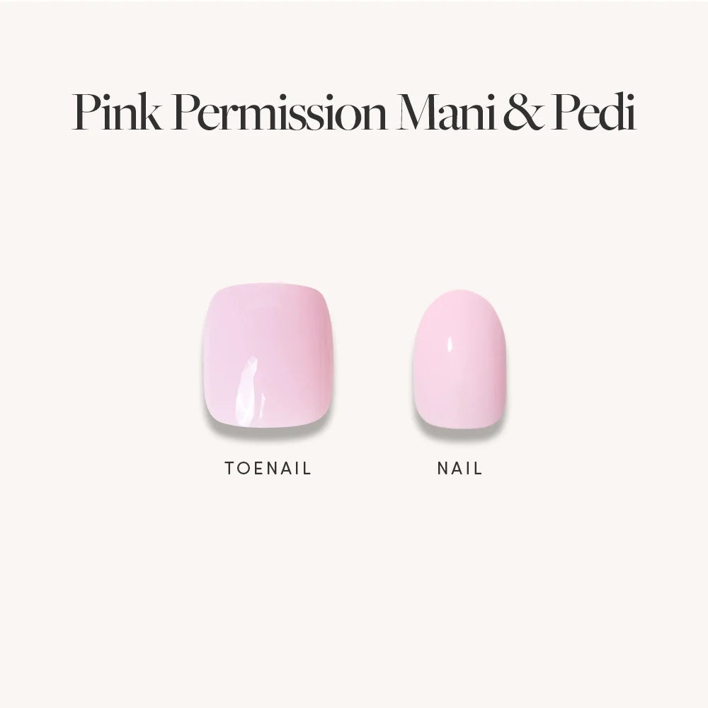 Glossy Blush Pink Mani & Pedi Bundles