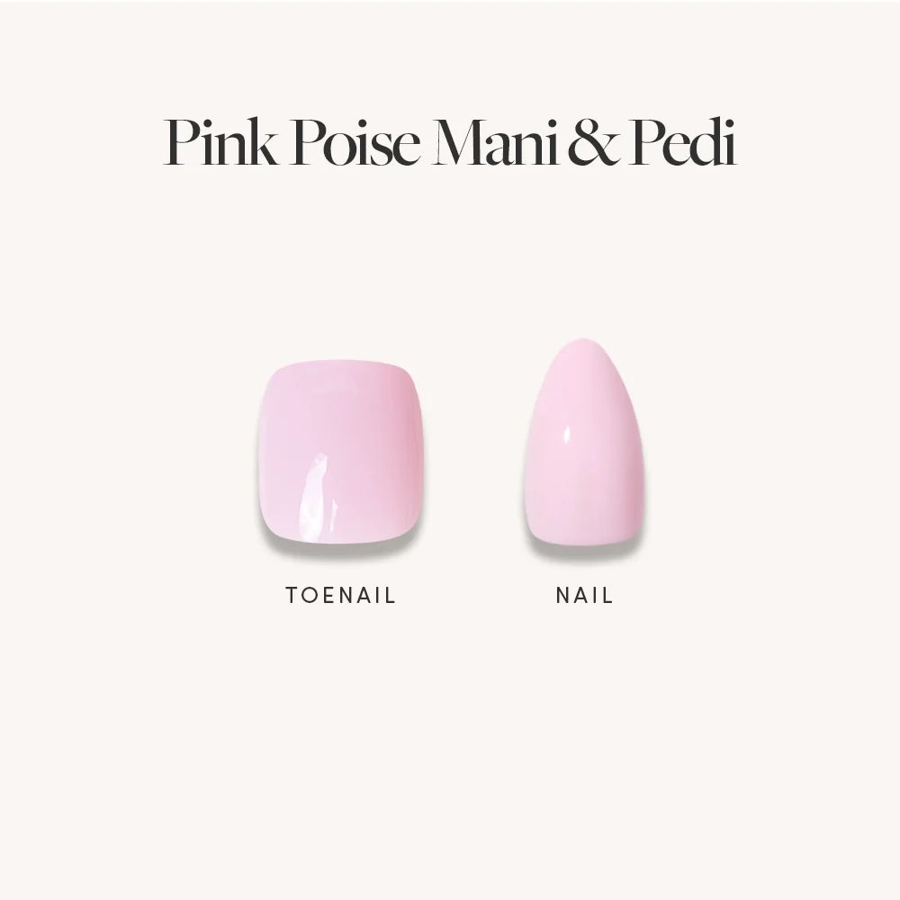 Glossy Blush Pink Mani & Pedi Bundles