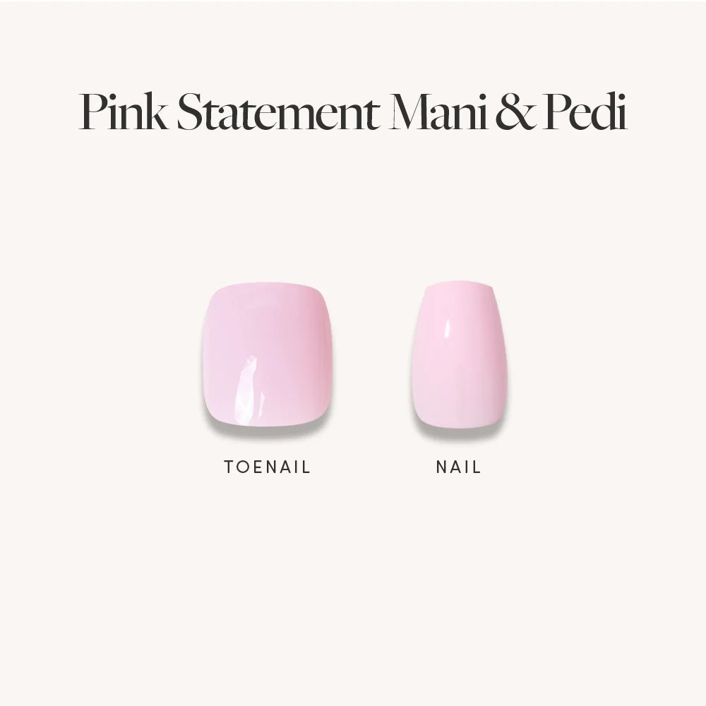 Glossy Blush Pink Mani & Pedi Bundles