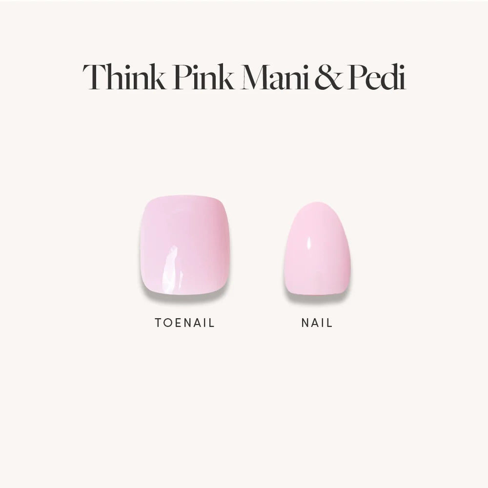 Glossy Blush Pink Mani & Pedi Bundles